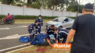 Fotos de Homem é intubado e socorrido em estado gravíssimo após acidente em Maringá