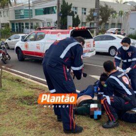 Fotos de Homem é intubado e socorrido em estado gravíssimo após acidente em Maringá