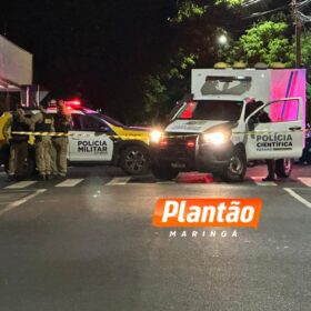 Fotos de Câmera registrou homem sendo executado a tiros na frente da esposa e do filho em Sarandi