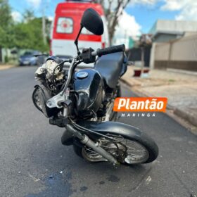 Fotos de Motociclista é socorrido em estado grave após acidente em Maringá