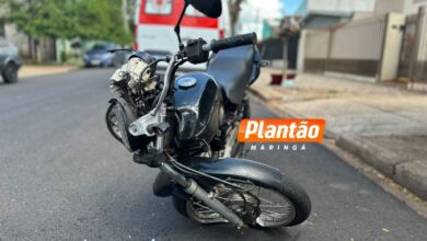 Fotos de Motociclista é socorrido em estado grave após acidente em Maringá