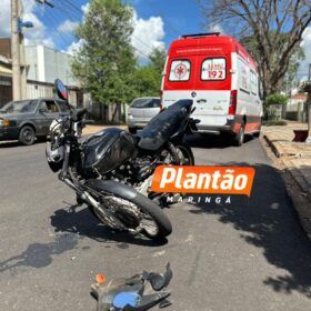 Fotos de Motociclista é socorrido em estado grave após acidente em Maringá