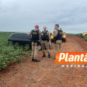 Fotos de Piratas do asfalto de Maringá e Sarandi trocam tiros com a policia na Zona Rural; um morreu e quatro foram presos