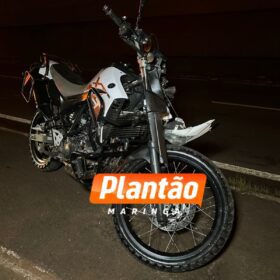 Fotos de Casal fica ferido em acidente de moto na Avenida Colombo, em Maringá