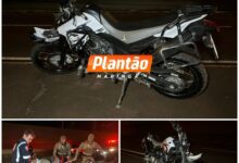 Fotos de Casal fica ferido em acidente de moto na Avenida Colombo, em Maringá