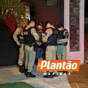 Fotos de Câmera registrou criminosos fortemente armados invadindo área de lazer para matar homem com mais de 50 tiros em Maringá