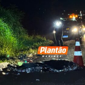 Fotos de Homem em situação de rua morre atropelado na BR-376, em Marialva