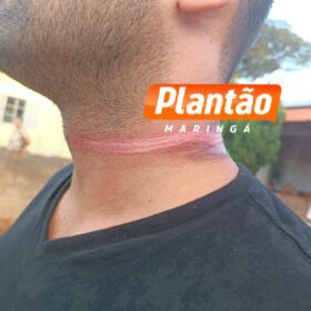 Fotos de Motociclista fica ferido após acidente com fios soltos em Maringá