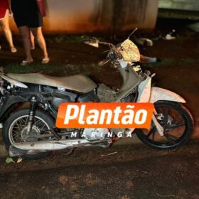 Fotos de Motociclista fica gravemente ferido em acidente de trânsito em Maringá