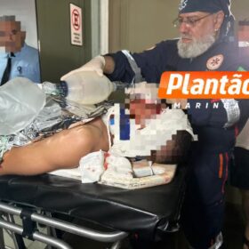 Fotos de Motociclista fica gravemente ferido em acidente de trânsito em Maringá