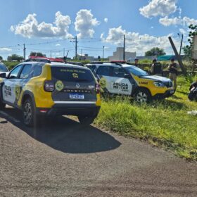 Fotos de Suspeito de tráfico fica ferido em acidente durante perseguição policial em Maringá