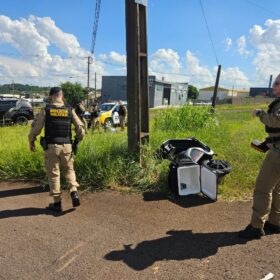 Fotos de Suspeito de tráfico fica ferido em acidente durante perseguição policial em Maringá