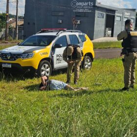 Fotos de Suspeito de tráfico fica ferido em acidente durante perseguição policial em Maringá