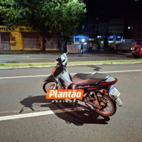 Fotos de Câmera registra acidente entre duas motos que deixou mulher em estado gravíssimo, em Maringá