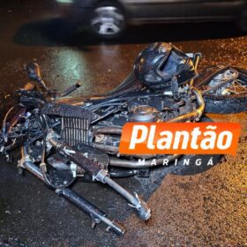 Fotos de Colisão entre ônibus e motocicleta deixa motociclista ferido em Maringá