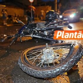 Fotos de Colisão entre ônibus e motocicleta deixa motociclista ferido em Maringá