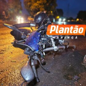 Fotos de Colisão entre ônibus e motocicleta deixa motociclista ferido em Maringá