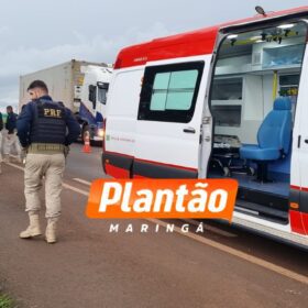 Fotos de Colisão entre viatura da PRF e ônibus deixa dois policiais feridos na BR-376, em Mandaguaçu