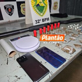 Fotos de Escopeta calibre 12 utilizada em tentativa de homicídio em Sarandi é apreendida pela Rotam