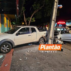 Fotos de Câmera registra acidente com motorista suspeito de estar embriagado em Maringá