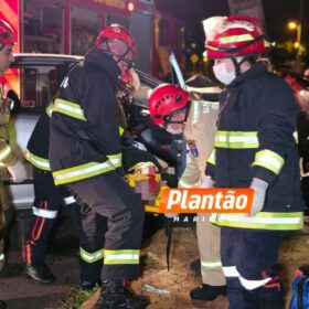 Fotos de Câmera registra acidente com motorista suspeito de estar embriagado em Maringá