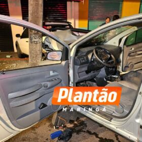 Fotos de Câmera registra acidente com motorista suspeito de estar embriagado em Maringá