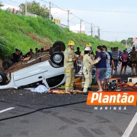 Fotos de Pai e mãe morrem e filho de 4 anos fica em estado grave após acidente no Contorno Norte em Maringá