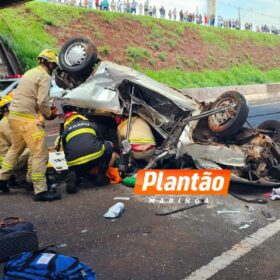 Fotos de Pai e mãe morrem e filho de 4 anos fica em estado grave após acidente no Contorno Norte em Maringá