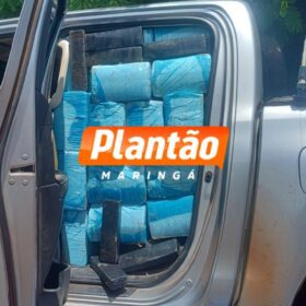 Fotos de PRF apreende em Maringá Hilux com mais de uma tonelada e meia de maconha - Veja o momento da perseguição