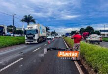 Fotos de Homem morre atropelado por carreta na BR-376, em Sarandi