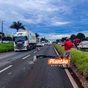 Fotos de Homem morre atropelado por carreta na BR-376, em Sarandi