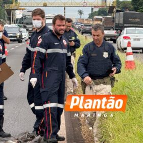 Fotos de Homem morre atropelado por carreta na BR-376, em Sarandi