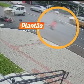 Fotos de Motociclista é arremessado após carro avança preferencial em Maringá