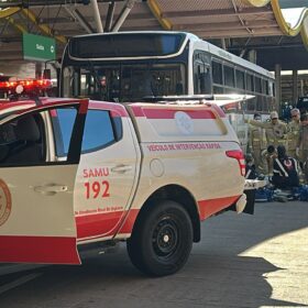 Fotos de Mulher atropelada por ônibus da TCCC no terminal em Maringá é identificada