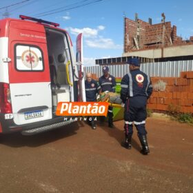 Fotos de Parede cai sobre trabalhador em obra em Maringá