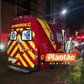 Fotos de Motociclista de 21 anos fica gravemente ferido após colisão com carro que invadiu preferencial em Maringá